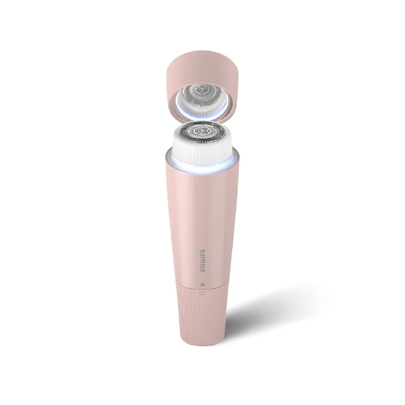 Depiladora Facial | inalámbrica - Pila AA | Piel Seca | con espejo y luz LED