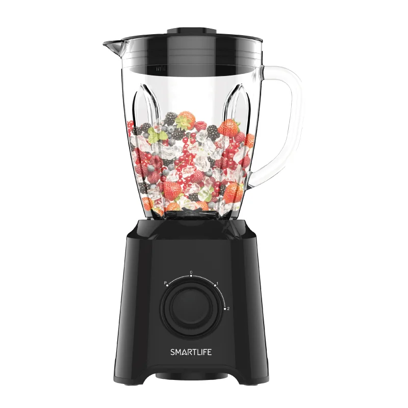 LICUADORA VASO VIDRIO NEGRA | 1.5 L | 400 W