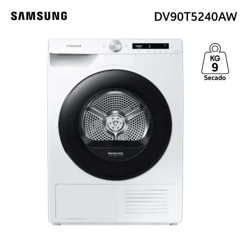 SECARROPAS CARGA FRONTAL | BLANCO | 9 KG | INVERTER