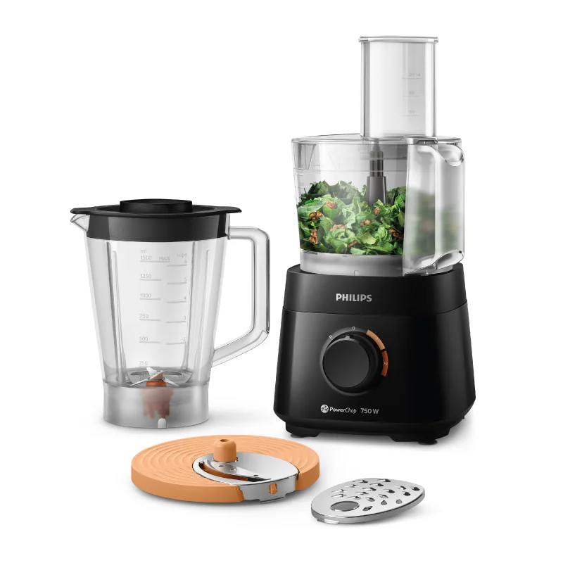 Procesadora | 750 W | Bowl 1.5 L | Jarra 2 L | 4 acc.